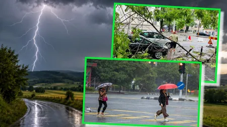 Anunțul momentului de la ANM. Cod galben de furtuni și vijelii de duminică la prânz, până luni noapte. Este inclus și Bucureștiul