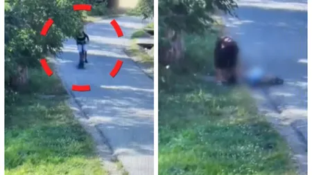 Poliția Română, avertisment pentru părinți după imaginile în care doi copii cad de pe o trotinetă iar unul dintre ei rămâne inconștient:”L-ai mai lăsa să plece cu trotineta?”