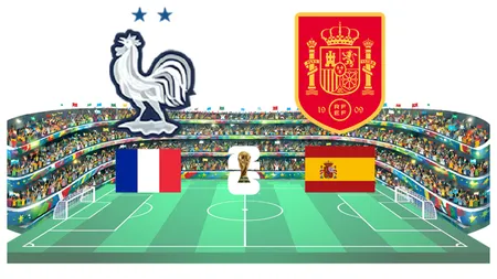 Antena 1 LIVE FRANŢA - SPANIA ONLINE STREAMING. Căderea Bastiliei sau fiesta conchistadorilor la CM 2026?