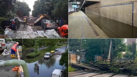 Vine o nouă furtună în Capitală, oamenilor li se cere să nu iasă din case. A fost convocat Comitetul pentru situații de urgență în București