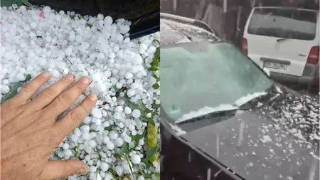Furtuni violente în orele următoare. ANM anunţă potop, căderi masive de grindină şi vijelii