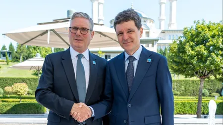 Nicușor Dan s-a întâlnit cu premierul britanic Keir Starmer la summitul NATO de la Ankara: „România și Regatul Unit se bucură de relații bilaterale excelente”