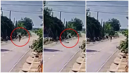 Copil pe trotinetă, lovit la cap de un obiect căzut din cer. Poliția din Brăila face verificări