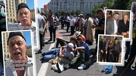 Tatăl lui Culiță Sterp a participat la protestul oierilor din Capitală. Bărbatul e foc și pară pe actuala conducere, dar are nemulțumiri și din vremea Mineriadei: 
