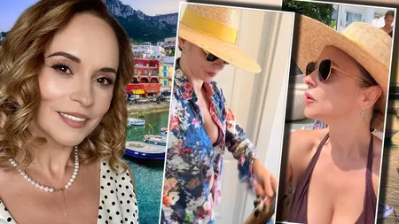 Imagini spectaculoase cu Andreea Marin în insula Capri. Fosta 