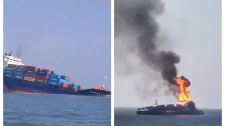 Navă a gigantului rus nuclear Rosatom, scufundată în Marea Neagră de un atac ucrainean VIDEO