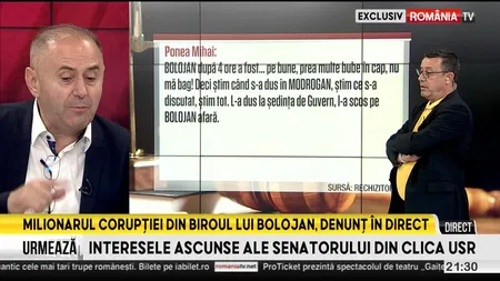 EXCLUSIV. Fănel Bogos s-a jurat în direct la Punctul Culminant că nu a dat şpagă: 