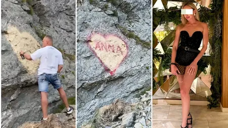Ea este ANNA, femeia care l-a făcut pe bucureșteanul de 55 de ani, cu soție și copil acasă, să-i scrie numele pe o stâncă de pe Transfăgărășan. Pasiunea pentru blonda fit i-a luat mințile FOTO