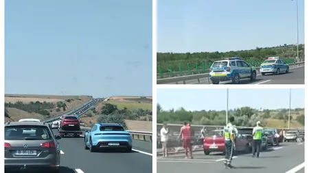 Accident cu șase mașini pe Autostrada Soarelui. Traficul a fost restricționat