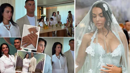 Primele imagini de la nunta lui Cristiano Ronaldo cu Georgina Rodriguez. Cei doi au semnat un contract prenupțial înainte de eveniment