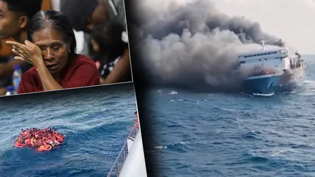Un feribot cu aproape 200 de persoane la bord a luat foc în largul insulei Bali! A fost declanșată o amplă operațiune de salvare