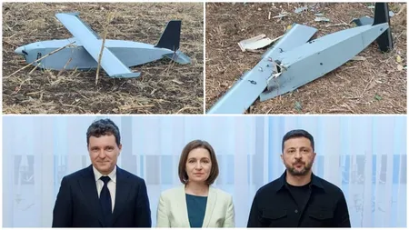 Dronă prăbușită lângă Chișinău, chiar de Ziua Independenței Republicii Moldova. Nicușor Dan și Volodimir Zelenski sunt prezenți la eveniment
