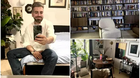 Imagini spectaculoase din apartamentul lui Maurice Munteanu! Locuința de peste 115.000 de euro este amenajată cu piese vintage