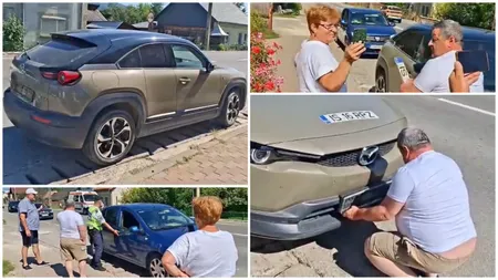 VIDEO Primarul și viceprimarul dintr-o comună ieșeană, soț și soție, au plecat la munte cu mașina Primăriei. Vacanța s-a terminat intempestiv după ce cuplul, care are venituri lunare de 14.400 de lei, a fost prins fără poliță RCA