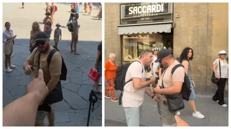 VIDEO Român viral după ce ar fi încercat să fure din bagajele turiștilor, în Italia. 