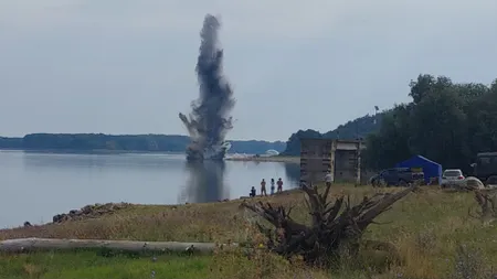 Stânca Pârjoaia, care devia o mare parte din debitul Dunării spre brațul Bala lăsând Cernavodă cu deficit de apă, a fost detonată. Ministrul Radu Miruță a asistat la operațiune: 