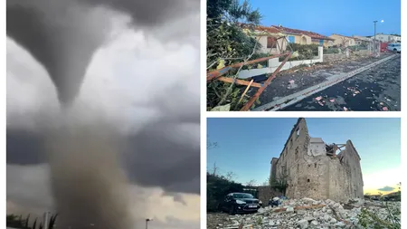 VIDEO Tornadă devastatoare în Franţa. În România, ANM anunţă zile de vară şi în septembrie
