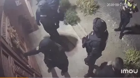 S-a întâmplat din nou! Mascaţii au greşit adresa şi au trezit din somn pe cineva nevinovat VIDEO