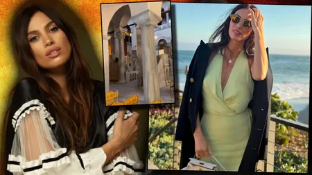 Alina Pușcău, în Grecia alături de mama sa. Vedeta a mers la una dintre cele mai cunoscute biserici