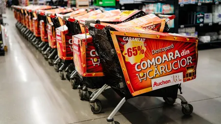 Schimbare majoră la Auchan. Ce se întâmplă cu cărucioarele de cumpărături