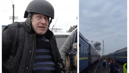 VIDEO Rusia, un nou atac masiv în Ucraina. Tren internaţional de călători, lovit la graniţa cu Polonia. Boris Johnson, fostul premier britanic se afla în tren