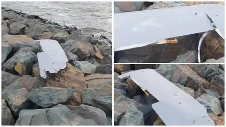 Un nou fragment de dronă, descoperit pe litoralul românesc, la Agigea. Autoritățile urmează să stabilească proveniența obiectului
