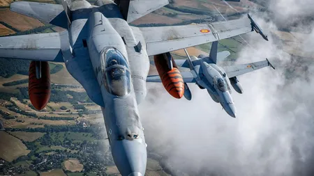 Alertă în Tulcea după detectarea unei ținte aeriene în Ucraina. Două avioane F-18 spaniole au decolat de la Mihail Kogălniceanu