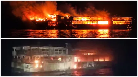Incendiu la bordul unui feribot în Filipine. Cel puțin cinci persoane au murit și alte 87 sunt date dispărute
