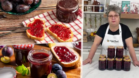Cum prepari cel mai gustos gem de prune. Gina Bradea a prezentat varianta cu mai puțin zahăr