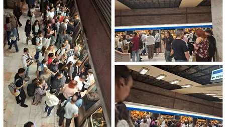 Haos la metrou joi dimineață. Circulația trenurilor, dată peste cap după ce o persoană a căzut pe șine