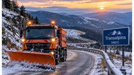 Ninge pe Transalpina! Temperaturile au scăzut semnificativ
