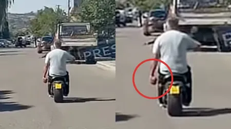 Viceprimar din Satu Mare, surprins pe stradă cu un obuz în mână, după ce proiectilul a fost găsit pe un șantier VIDEO