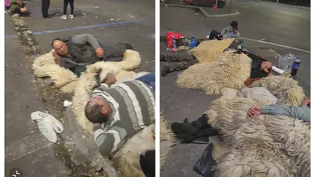 Protestul crescătorilor de animale continuă și miercuri. Ciobanii au dormit în Piața Victoriei