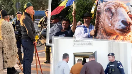 Protestul crescătorilor de animale s-a încheiat. Reprezentanții ciobanilor, întâlnire cu consilierii președintelui Nicușor Dan la Cotroceni: 