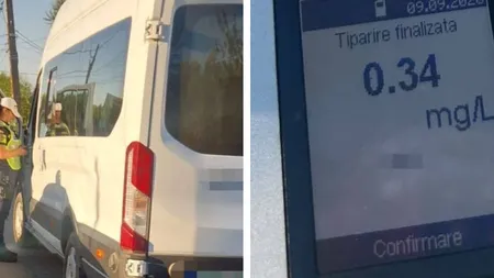 Şofer, prins băut la volan. Bărbatul de 49 de ani transporta copii la grădiniţă 