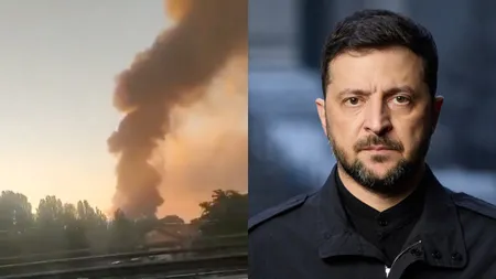 Cel puțin 12 răniți, inclusiv doi copii, în urma unui atac rusesc cu rachete și drone asupra Kievului VIDEO