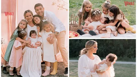 FOTO Laura Cosoi a postat primele imagini cu chipul fetiței sale. Micuța Nina și surorile ei au topit inimile fanilor: 