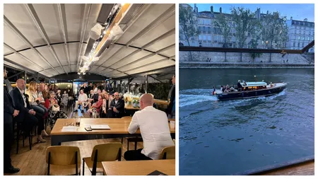 Țara arde, USR-iștii se răsfață pe vaporaș-restaurant în Paris. ”Din când în când, simțim nevoia să ne regăsim”
