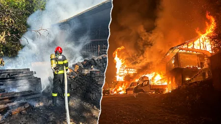 Un nou incendiu devastator la Mănăstirea Bisericani. Imagini şocante, se bănuieşte că a fost o mână criminală FOTO şi VIDEO