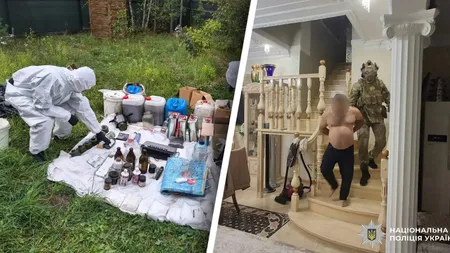 Operațiunea „Breaking Bad” - două grupări de producție de droguri au fost distruse în Ucraina. România, pe traseul metadonei fabricate la Kiev