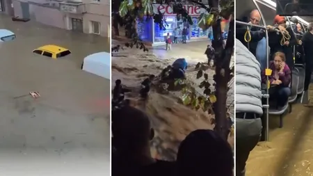 Rupere de nori, ploi torențiale și inundații de proporții în Istanbul. Cel puțin doi morți, imagini înfricoșătoare surprinse de sinistrați VIDEO