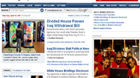 Washington Post a fost propus \Cel mai bun site media din SUA\