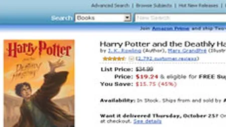 Harry Potter, electronicele si imbracamintea au ridicat profitul Amazon.com la 80 mil.$