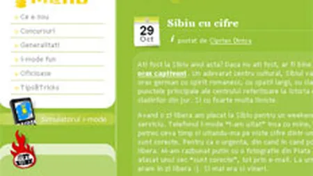 Cosmote Romania si-a facut blog si se adreseaza clientilor i-Mode