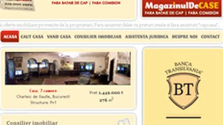 MagazinulDeCase vinde online credite de la Banca Transilvania