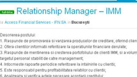 24/7 Media a lansat un site de joburi exclusiv pe domeniul financiar-bancar