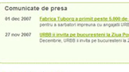 Dupa Tuborg, Selenis face birou de presa online si pentru Carpatcement