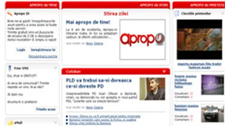 Apropo.ro s-a relansat, cu SMS-uri gratuite, dar care contin reclame (Update)