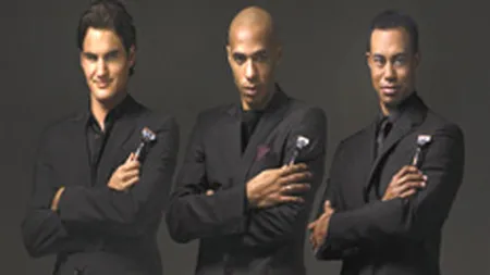 Reclama Gillette cu Federer, Henry si Woods, prezenta din februarie in Romania