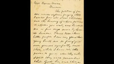 O scrisoare a lui Abraham Lincoln, estimata la 5 milioane de dolari